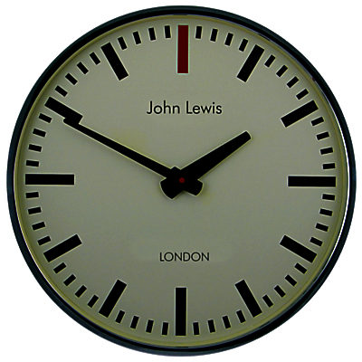 Lascelles Personalised Case Clock, Dia.45cm, Chrome